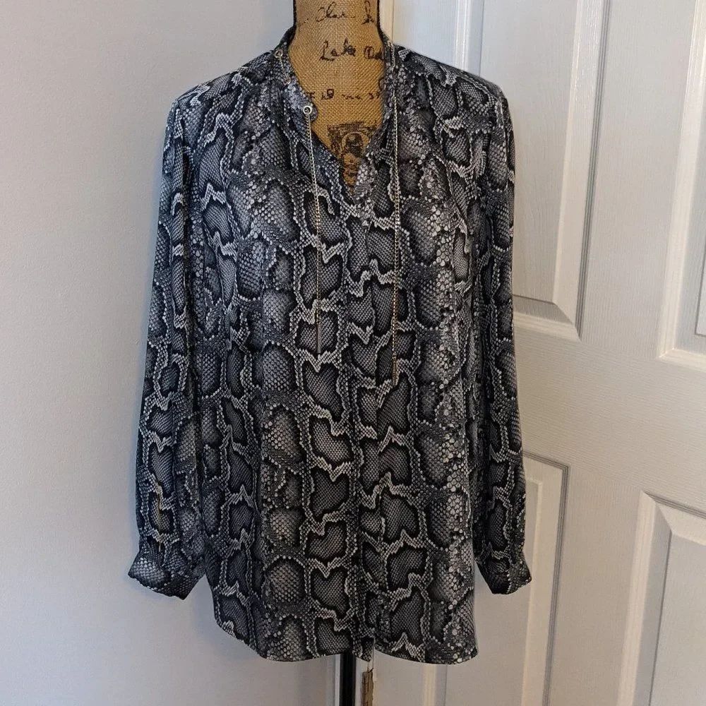 Michael Kors snake skin blouse